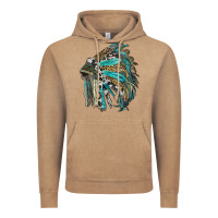 Vintage Coffee indian feather headdress with western  patterns Vintage Hoodie - RanaPortraitStore