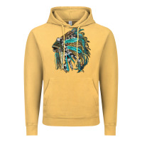 Vintage Mustard indian feather headdress with western  patterns Vintage Hoodie - RanaPortraitStore