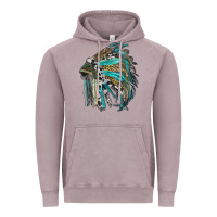 Indian Feather Headdress With Western  Patterns Vintage Hoodie | Teevron