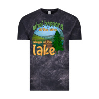 Cloud Black what happens at the lake stays at the lake Vintage Tee - HRA Design Shop