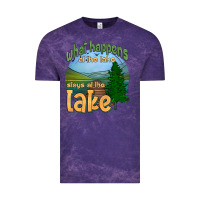 Cloud Purple what happens at the lake stays at the lake Vintage Tee - HRA Design Shop