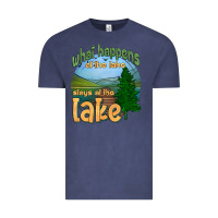 Vintage Denim what happens at the lake stays at the lake Vintage Tee - HRA Design Shop