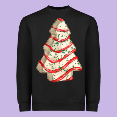 White Christmas Cake Heavyweight Sweatshirt Designed By Fadigitalartstudio