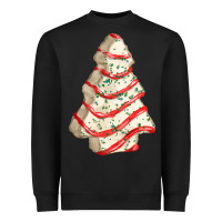 Black white christmas cake Heavyweight Sweatshirt - FaDigitalArtStudio