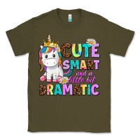 Army Green cute smart and a little bit dramatic unicorn Classic Tee - AdoDesignShop