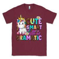 Burgundy cute smart and a little bit dramatic unicorn Classic Tee - AdoDesignShop