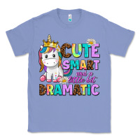 Colony Blue cute smart and a little bit dramatic unicorn Classic Tee - AdoDesignShop