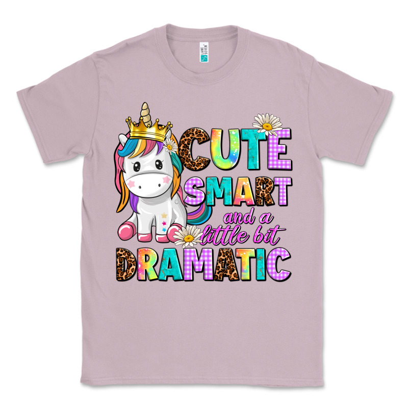 Cute Smart And A Little Bit Dramatic Unicorn Classic Tee by AdoDesignShop | Teevron