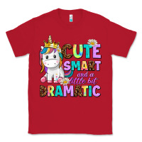 Red cute smart and a little bit dramatic unicorn Classic Tee - AdoDesignShop