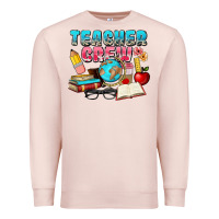 Pale Pink teacher crew Premium Sweatshirt - NancyCooperArtShop