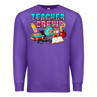 Purple teacher crew Premium Sweatshirt - NancyCooperArtShop