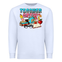 White teacher crew Premium Sweatshirt - NancyCooperArtShop