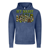 Vintage Denim my daddy is my hero army Vintage Hoodie - Zillion Design Studio