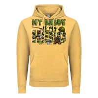 Vintage Mustard my daddy is my hero army Vintage Hoodie - Zillion Design Studio