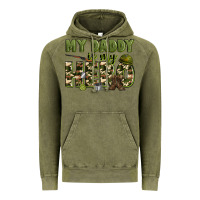 Vintage Olive my daddy is my hero army Vintage Hoodie - Zillion Design Studio