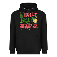 Black holly jolly cheerleader Heavyweight Hoodie - MaliasSmallBusiness