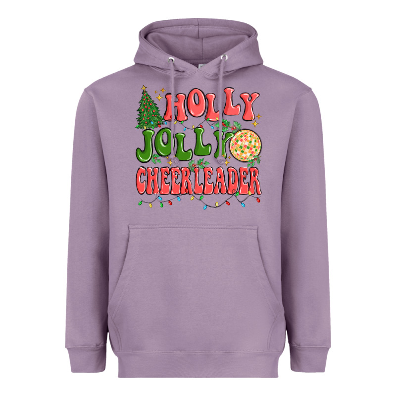 Holly Jolly Cheerleader Heavyweight Hoodie by MaliasSmallBusiness | Teevron