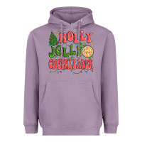 Lavender holly jolly cheerleader Heavyweight Hoodie - MaliasSmallBusiness
