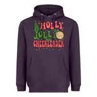 Plum holly jolly cheerleader Heavyweight Hoodie - MaliasSmallBusiness
