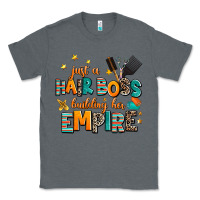 Charcoal Heather just a nail boss building her empire Classic Tee - AdoDesignShop