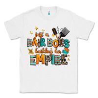 White just a nail boss building her empire Classic Tee - AdoDesignShop