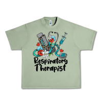 Oil Green respiratory therapist Urban Heavy Tee - BarkalooDesign