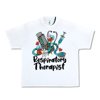 White respiratory therapist Urban Heavy Tee - BarkalooDesign