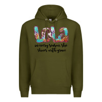 Army Green lola Premium Hoodie - Artiststas