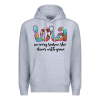 Heather Grey lola Premium Hoodie - Artiststas