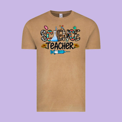 Science Teacher Vintage Tee Designed By Cowhidedigitalart