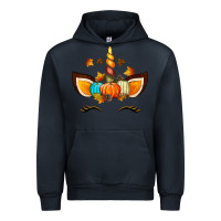 Navy Unicorn Fall Urban Hoodie - texasbilliewilder
