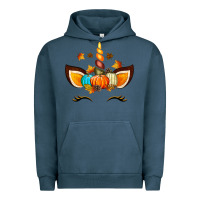 Pigment Midnight Navy Unicorn Fall Urban Hoodie - texasbilliewilder