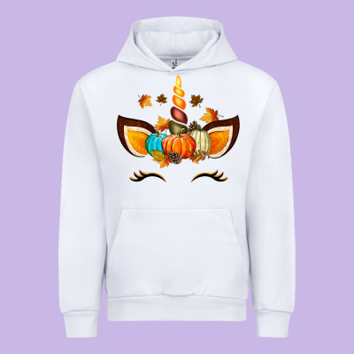 Unicorn Fall Urban Hoodie Designed By Texasbilliewilder
