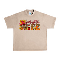 French Oak firefighter wife with hat sunflowers Urban Heavy Tee - HRA Design Shop