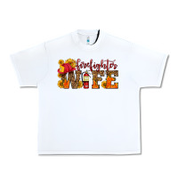 White firefighter wife with hat sunflowers Urban Heavy Tee - HRA Design Shop