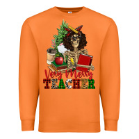 Carrot very merry teacher skeleton Premium Sweatshirt - NancyCooperArtShop
