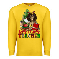 Lemon very merry teacher skeleton Premium Sweatshirt - NancyCooperArtShop