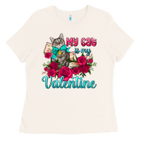 Bone my cat is my valentine Ladies Tee - AdoDesignShop