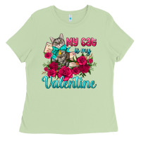 Matcha my cat is my valentine Ladies Tee - AdoDesignShop