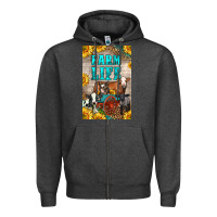 Charcoal Heather Western Farm Life Zipper Hoodie - LillyAllenDesigns