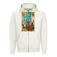 Oatmeal Heather Western Farm Life Zipper Hoodie - LillyAllenDesigns