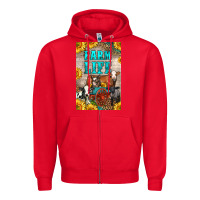 Red Western Farm Life Zipper Hoodie - LillyAllenDesigns
