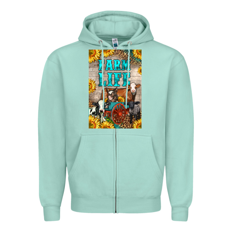 Western Farm Life Zipper Hoodie by LillyAllenDesigns | Teevron