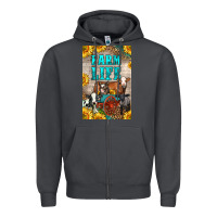 Smoke Western Farm Life Zipper Hoodie - LillyAllenDesigns