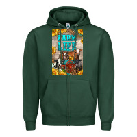 Sports Green Western Farm Life Zipper Hoodie - LillyAllenDesigns