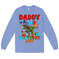 Colony Blue daddy of the birthday boy t rex Long Sleeve Tee - Artiststas