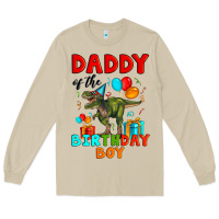 Mushroom daddy of the birthday boy t rex Long Sleeve Tee - Artiststas