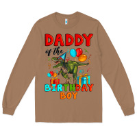 Toasted Coconut daddy of the birthday boy t rex Long Sleeve Tee - Artiststas