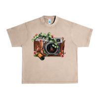 French Oak floral eucalyptus film roll vintage camera Urban Heavy Tee - FaDigitalArtStudio