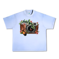 Grape Ice floral eucalyptus film roll vintage camera Urban Heavy Tee - FaDigitalArtStudio